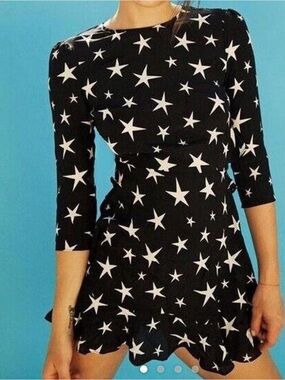 Réalisation Par Black and White Star-Print Mini Dress size xs in great condition